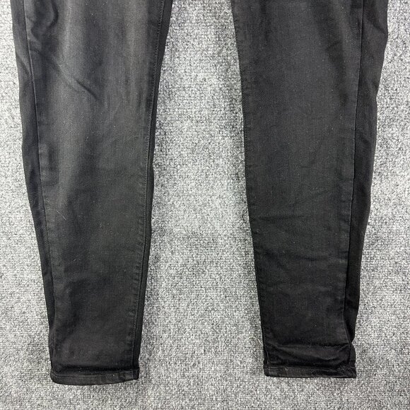 PAIGE Jeans Womens 27 Verdugo Ultra Skinny Black Stretch Pockets Logo - Picture 2 of 10